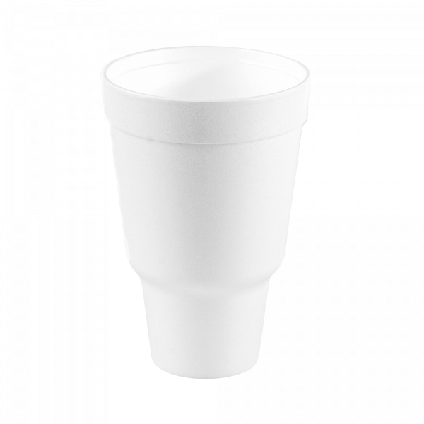 Vaso de viaje de poliestireno de 32 oz. Caja de 400 unidades
