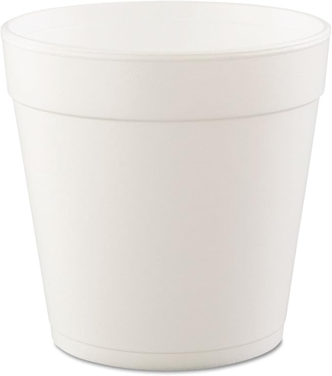 Dart 32MJ48 32 oz. White Foam Food Container - 500/Case