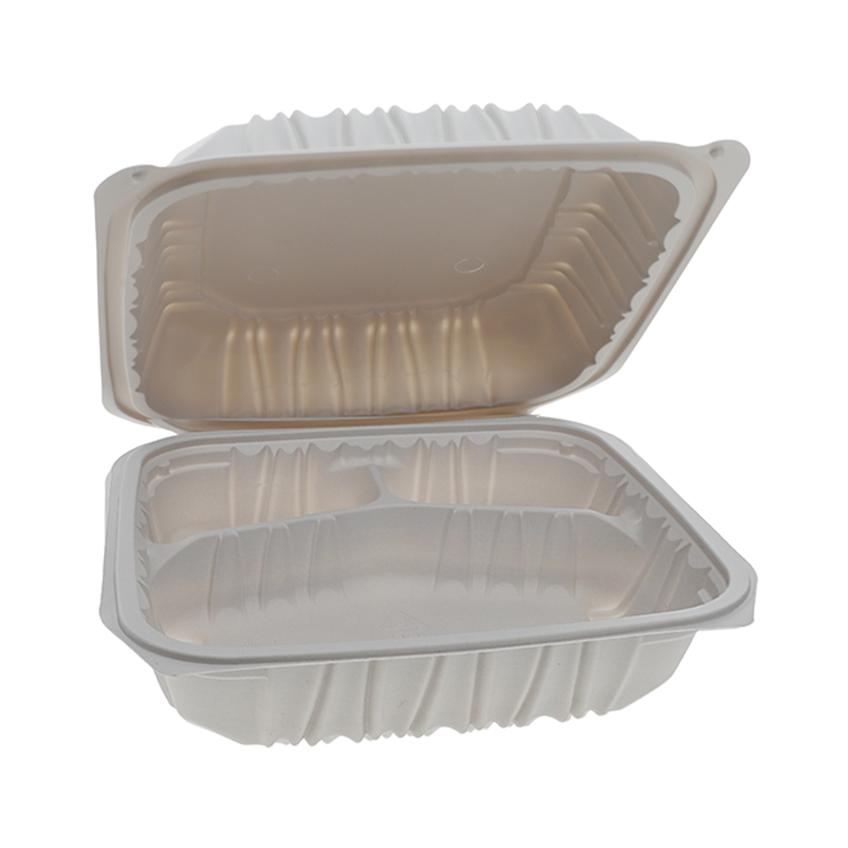 MFPP Hinged Container PP993 3 Compartment 9*9*2.75 150/Case