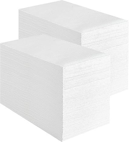 Dinner Napkins – 15" x 17", 2-Ply, White, 1/8 Fold Smart Brand