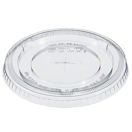 32oz. Clear PET Flat Lid Slotted 500/Case