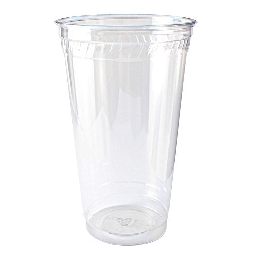 32 oz. Straight Wall Clear PET Plastic Cold Cup - 300/Case