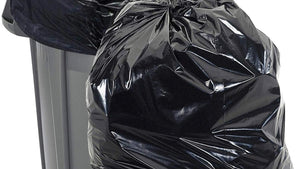Can Liner Garbage Bag 40x46 Black 10/25 Roll 12 Mic 10/25 Roll