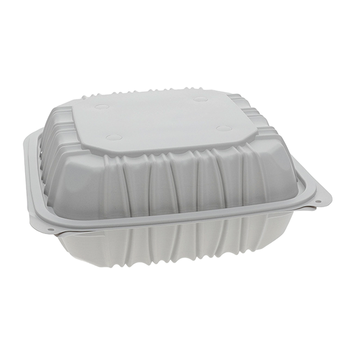 Caixa articulada tipo concha - MFPP 8*8*2,75 com 3 compartimentos e 150 unidades