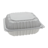 Caixa articulada tipo concha - MFPP 8*8*2,75 com 3 compartimentos e 150 unidades