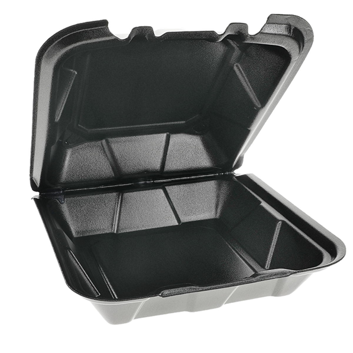 Styrofoam Hinged Clamshell 8*8*2.75 1 Compartment 150/Case