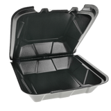 Styrofoam Hinged Clamshell 8*8*2.75 1 Compartment 150/Case