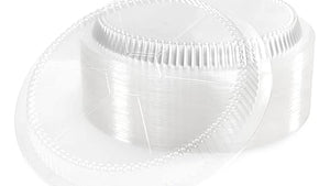 Tapa de cúpula de plástico redonda transparente de 7"