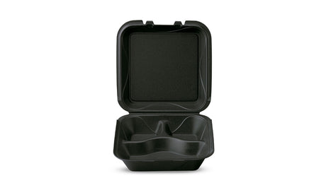 Darnel Styrofoam Hinged Clamshell Y-3, 3 compartimentos (8" x 7 1/2" x 2 1/4) 200/Caixa (Cópia)