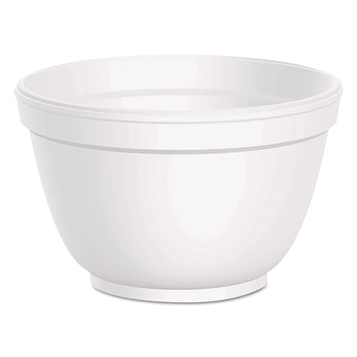 Dart 6B12 6 oz. Insulated White Customizable Foam Container - 1,000/Case