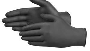 Guantes de nitrilo grandes negros