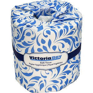 Victoria Bay Toilet Paper & Tissue Roll 3.1X4 IN 2PLY 400 Sheets/Roll 96 Rolls/Case