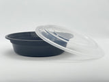 Plastic Round Bowl/Lid - 6.8" Round 16oz. 150/Case - Albert's Distribution