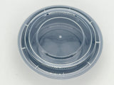 Plastic Round Bowl/Lid - 6.8" Round 16oz. 150/Case - Albert's Distribution