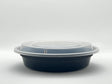 Plastic Round Bowl/Lid - 7 3/4" Round 24oz. 150/Case - Albert's Distribution
