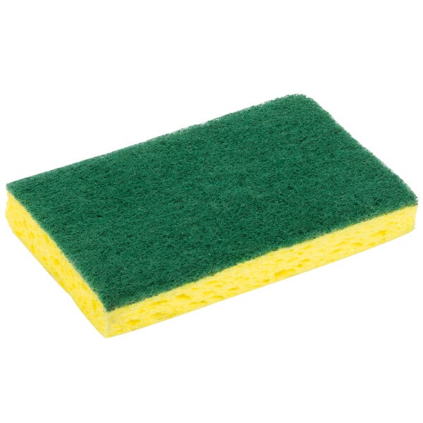 Scotch-Brite Heavy-Duty Scrub Sponges, Green/Yellow,  10/Pack