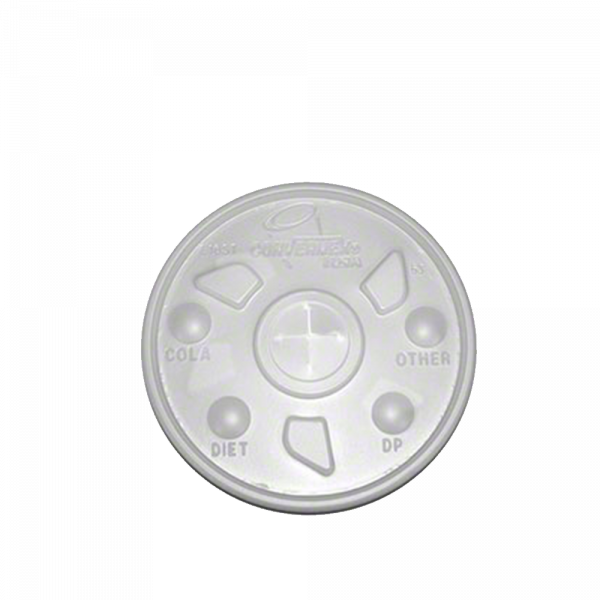 Tampas com fenda para copos de isopor de 12-24 oz (1000 unidades)